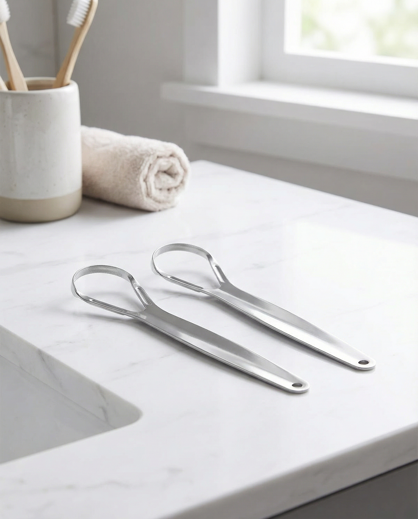 Tongue Scrapers (Stainless Steel)