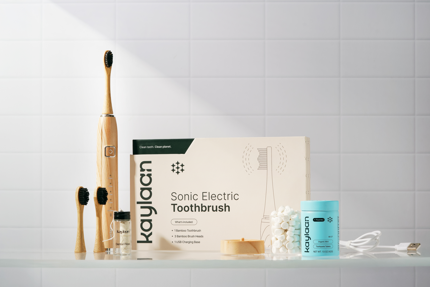 Kaylaan Bamboo Electric Toothbrush -  SOLD OUT (Taking Back Order. Ship Date July 1)