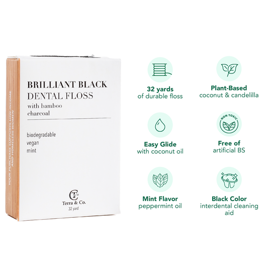 Brilliant Black® Floss – Whitens Between Teeth Naturally